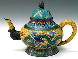 Chinese Cloisonne Teapot
