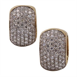 3.40 Ctw in Diamonds 18k gold Earrings