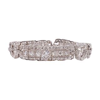 10.50 Ctw in Diamonds Platinum Bracelet