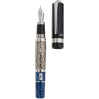 PLUMA FUENTE MONTBLANC LIMITED EDITION LEO TOLSTOY WRITERS EDITION EN RESINA Y METAL BASE