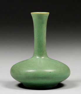 Teco Pottery Matte Green Vase c1910