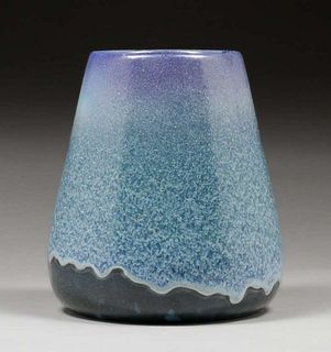 Saturday Evening Girls Blue Drip Vase 1922