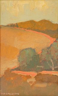 Jack Cassinetto California Painting "Path in Napa" c2005