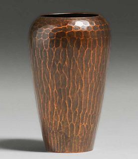 Roycroft Hammered Copper 4.5"h Vase c1920s