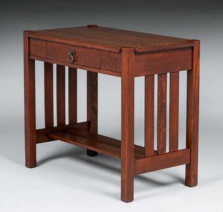 Stickley Brothers #2720 One-Drawer Sofa Table c1910