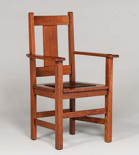 Limbert T-Back Dining Arm Chair c1910