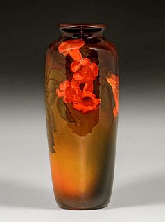 Rookwood Pottery Sarah Toohey Trumpet Vine Vase 1900