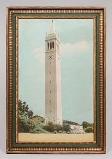 Vintage UC Berkeley Campanile Tower Tinted Photo c1915