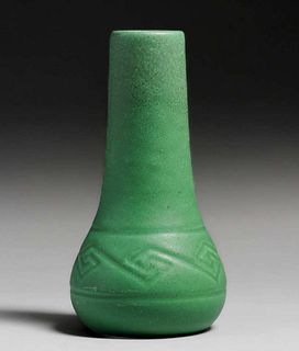 Rookwood Pottery #160 Incised Matte Green Vase 1910