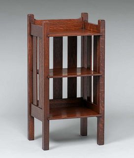 Stickley Brothers Short Magazine Stand c1910