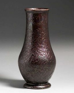 Tall Weller Pottery Bronzeware Vase c1910