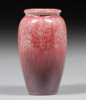 Fulper Pottery Elephants Breath Volcanic Pink Vase c1910s