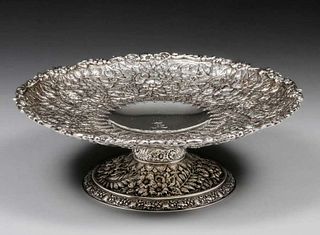 Tiffany & Co Sterling Silver Aesthetic Movement Tazza c1890s