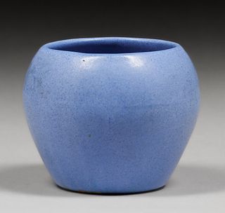 Broadmoor Pottery - Colorado Springs Blue Vase c1930s