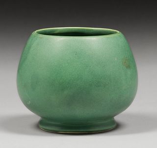Arts & Crafts Matte Green Vase c1915
