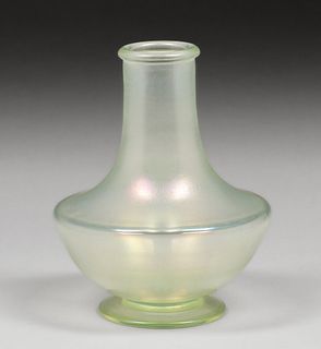 Steuben Aqua Marine Art Glass Vase c1920s