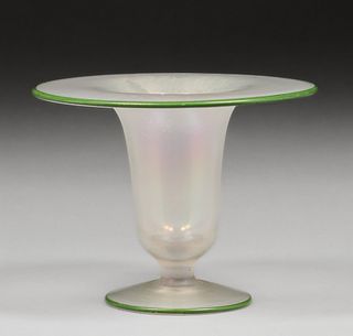 Steuben Verre de Soie Art Glass Vase c1920s