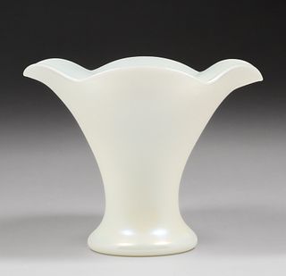 Steuben Blown Ivrene Art Glass Vase c1920s