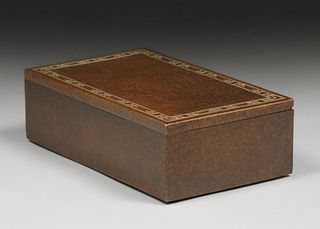 Silvercrest Sterling on Bronze Humidor Box c1920