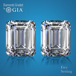 6.02 carat diamond pair Emerald cut Diamond GIA Graded 1) 3.01 ct, Color I, VS1 2) 3.01 ct, Color I, VS2. Appraised Value: $220,000 