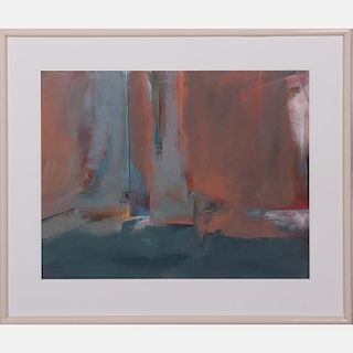 Kathleen Hammett (American, 20th Century) Untitled (Abstract), Oil on paper,