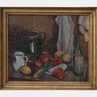 Hermann Konnerth (1881-1966) Still Life, Oil on canvas,