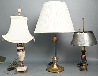 Three French Neoclassical Lamps