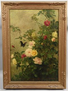 George Cochran Lambdin (1830 - 1896) Oil on Canvas