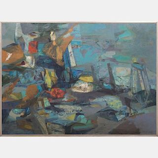 John Teyral (1912-1999) Untitled, 1964, Oil on canvas,