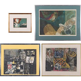 A Group of Four Prints by Various Artists,