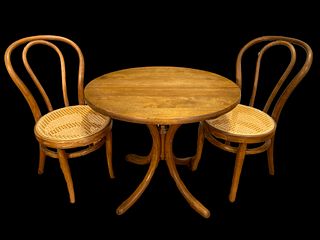 Rare THONET Children's Table & Chairs 