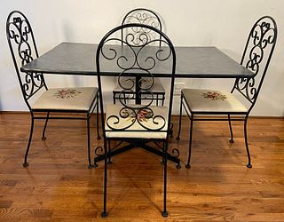 Mid Century Table & Chairs GALLO IRONWORKS