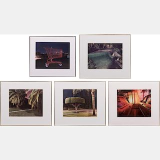 Penny Rakoff (American, 20th Century) Colored Pleasures in Miami, Four type C color photographs, 1980-1982,