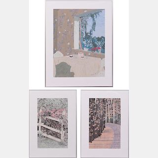A Group of Three Decorative Works of Art by Various Artists, 20th Century,