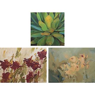 A Group of Three Decorative Giclees, 20th Century,