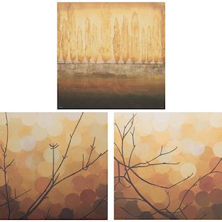 Sean Jacobs (20th Century) Autumn Shade I and II, Digital reproduction prints on canvas,