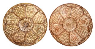 Pair of Persian Lustreware Plates