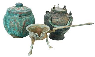 Three Bronze Chinese Objects