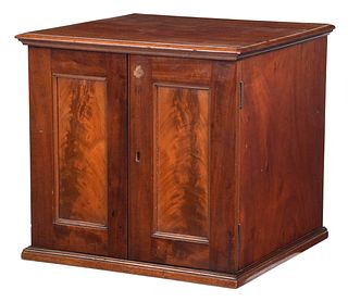 Flame Mahogany Table Top Medals Cabinet