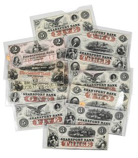 13 Maine Obsolete Bank Notes