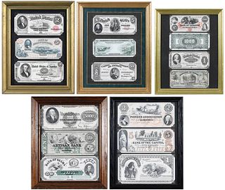 Framed Intaglio Prints of Currency