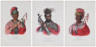Three McKenney and Hall Native American Prints