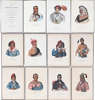 Eleven McKenney and Hall Native American Prints 