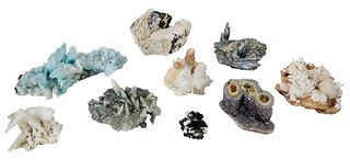 Collection of Nine Mineral Specimens