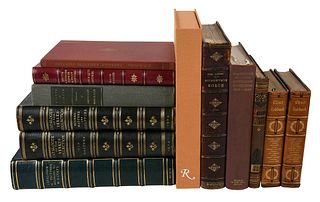 12 Leather and Cloth Bound Books on World Art