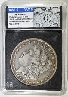 1882-O MORGAN DOLLAR VAM 5