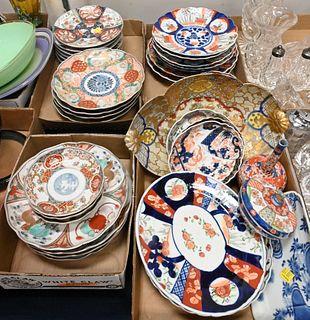 Large Group of Japanese Imari Porcelain