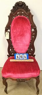 VICT ROSEWOOD BELTER/MEEKS CHAIR 43" CORDTS MANSION