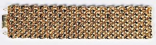18K Rose Gold Italian Link Bracelet, 90.7 Grams