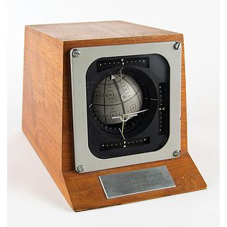 Commemorative Apollo Block 1 FDAI Display Presented to Deke Slayton